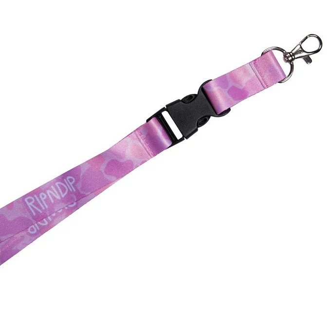 Бейджкипер/ключница RIPNDIP Nerm Camo Lanyard Pink Camo