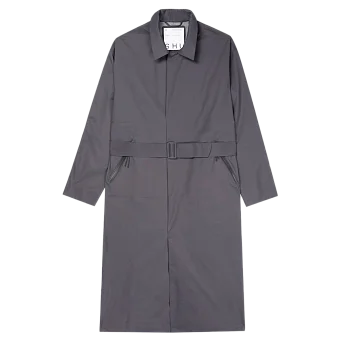 Рипстоп тренч мужской SHU тёмно-серый